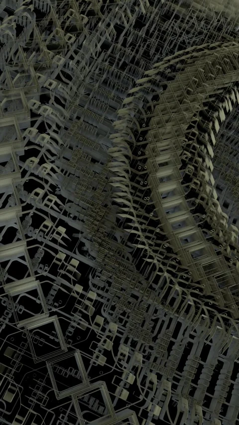 Nano Technology Vertical Video Background Loop Stock Footage 310149211