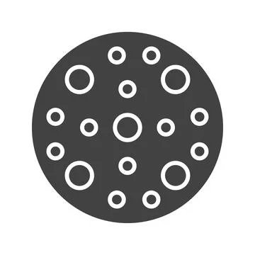 Nanocrystal  Icon Image. Stock Illustration