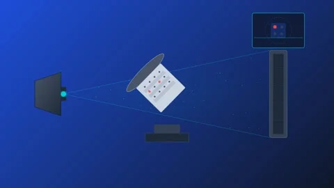 Nanofocus Computed Tomography X Ray Inspection for Semiconductor Micro Bump.. Stock Footage 347626899