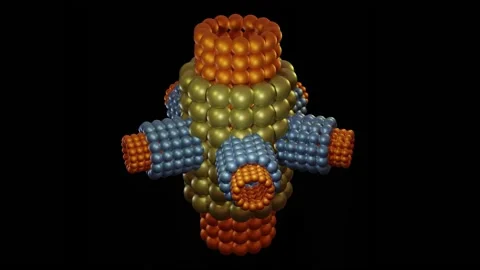 Nanogear 3d render animation concept Stock Footage 197119294