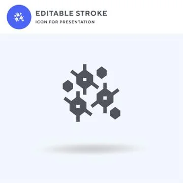 Nanomachine icon vector, filled flat sign, solid pictogram isolated on white Stock Illustration