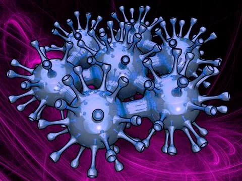 Nanomodules, artwork Illustrazione stock