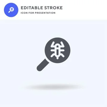 Nanorobot icon vector, filled flat sign, solid pictogram isolated on white, logo Stock Illustration