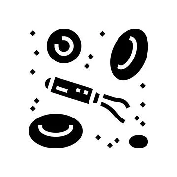 Nanorobotics modern technology glyph icon vector illustration Stock Illustration