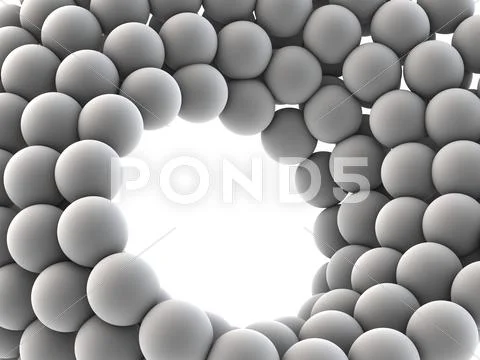 Nanospheres, artwork Stock Illustration