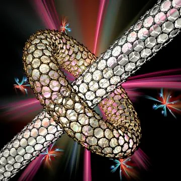 Nanostructures, artwork Stock Illustration