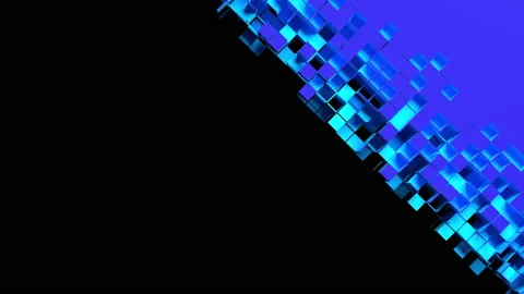 Nanotech abstract diagonal transition Stock Footage 156748381