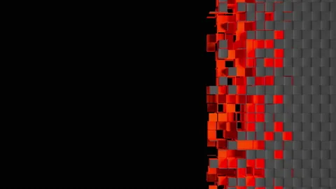Nanotech abstract horizontal transition Stockbeeldmateriaal 156743306