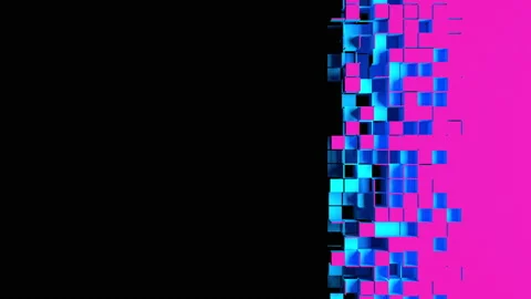 Nanotech abstract horizontal transition Stock Footage 156751225