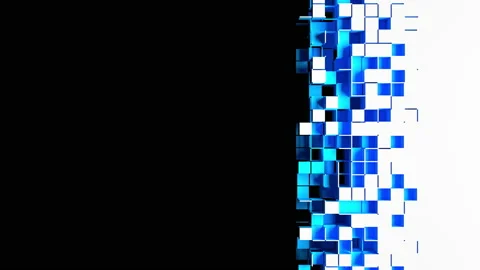 Nanotech abstract horizontal transition Stockbeeldmateriaal 156756913
