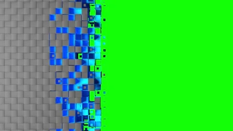 Nanotech abstract horizontal transition Stock Footage 170394581