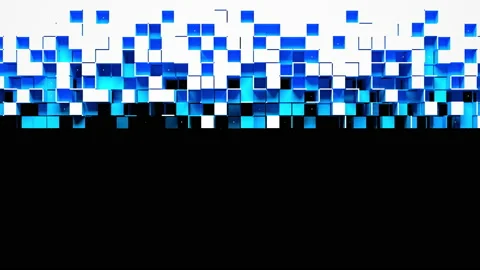 Nanotech abstract vertical transition Stockbeeldmateriaal 156750389