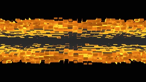 Nanotech angle with cubic particles Stock Footage 156716242