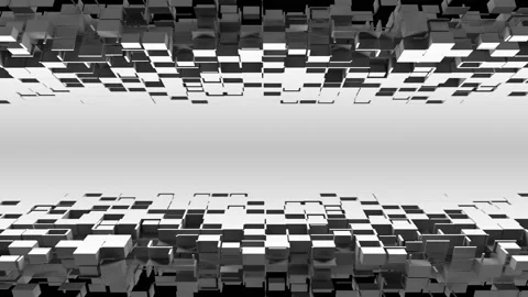 Nanotech angle with cubic particles Stockbeeldmateriaal 156723359