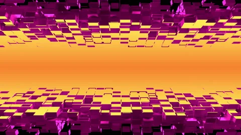 Nanotech angle with cubic particles Stock Footage 156740427