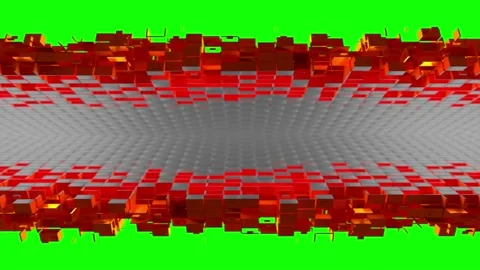 Nanotech angle with cubic particles Stock Footage 172444317