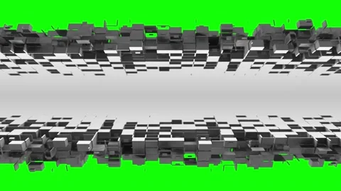 Nanotech angle with cubic particles 스톡 동영상 181602510