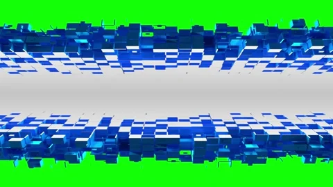 Nanotech angle with cubic particles Stockbeeldmateriaal 194158034