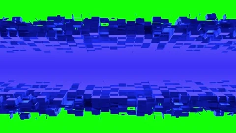 Nanotech angle with cubic particles Stock Footage 195110313