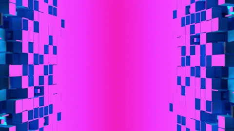 Nanotech corner with cubic particles Stockbeeldmateriaal 156720279