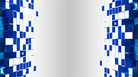 Nanotech corner with cubic particles Vídeo Stock 156737910