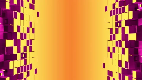 Nanotech corner with cubic particles Stock Footage 156738639