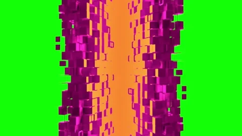 Nanotech corner with cubic particles Stock Footage 195109085