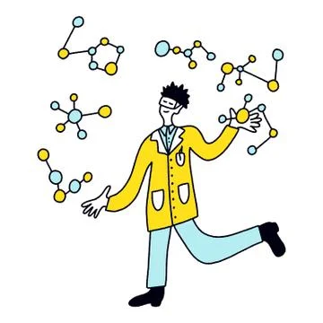 Nanotech Engineer. Future career concept Stock Illustration
