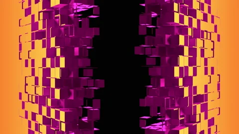 Nanotech Gate with cubic particles Stockbeeldmateriaal 156741319