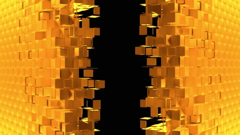 Nanotech Gate with cubic particles Stockbeeldmateriaal 156752272