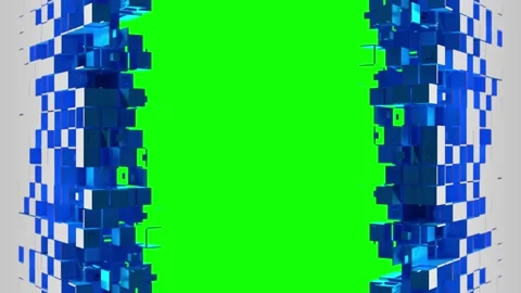Nanotech Gate with cubic particles 動画素材 194156709