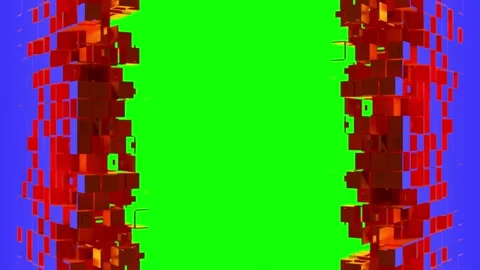 Nanotech Gate with cubic particles 動画素材 195109833