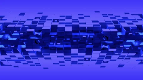 Nanotech shutters with cubic particles Stock Footage 156714895