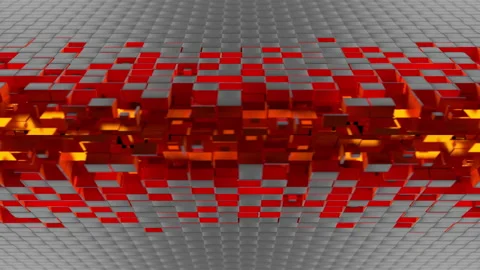 Nanotech shutters with cubic particles Stock Footage 156718583