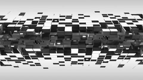 Nanotech shutters with cubic particles Stockbeeldmateriaal 156750093