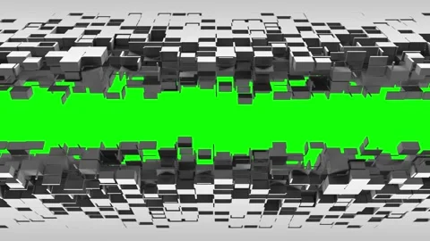 Nanotech shutters with cubic particles Video stock 181589403