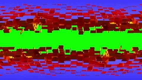 Nanotech shutters with cubic particles Stockbeeldmateriaal 196244133