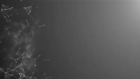 Nanotechnology abstract plexus Gray color background,seamless network social Stock Footage 153176308