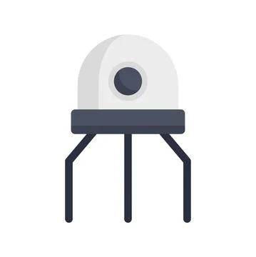 Nanotechnology artificial robot icon flat isolated vector 스톡 일러스트
