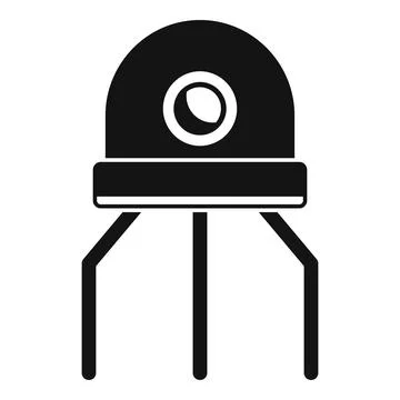 Nanotechnology artificial robot icon, simple style イラスト素材