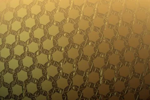 Nanotechnology concept, microchips and electronics, honeycomb, 3d fractal des Stockillustratie