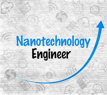 Nanotechnology Engineers Abstract Background Concept Stock Illustration