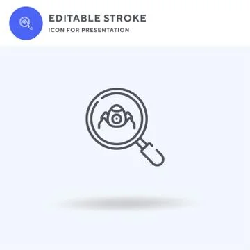 Nanotechnology icon vector, filled flat sign, solid pictogram isolated on whi Stock Illustration