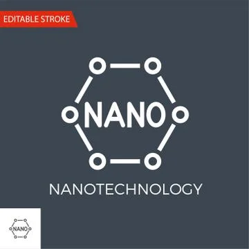 Nanotechnology Vector Icon Stock Illustration