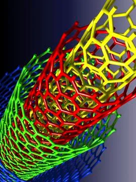 Nanotube technology Illustrazione stock