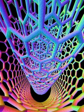 Nanotube technology Illustrazione stock