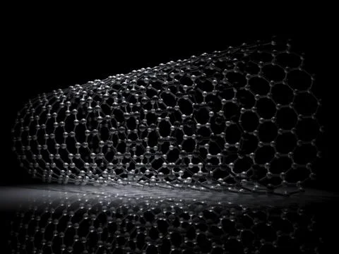 Nanotubes molecular structure scheme Stock Illustration