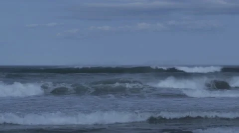 Nantasket Beach Hull Waves Facing East Vidéo 49402275