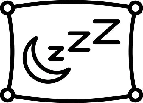 Nap Line Icon Design Stock Illustration