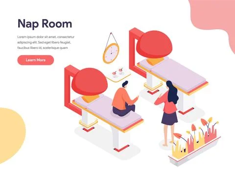 Nap Room Illustration Stock Illustration